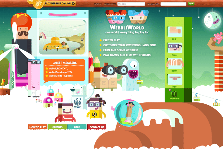 Webbli World website preview